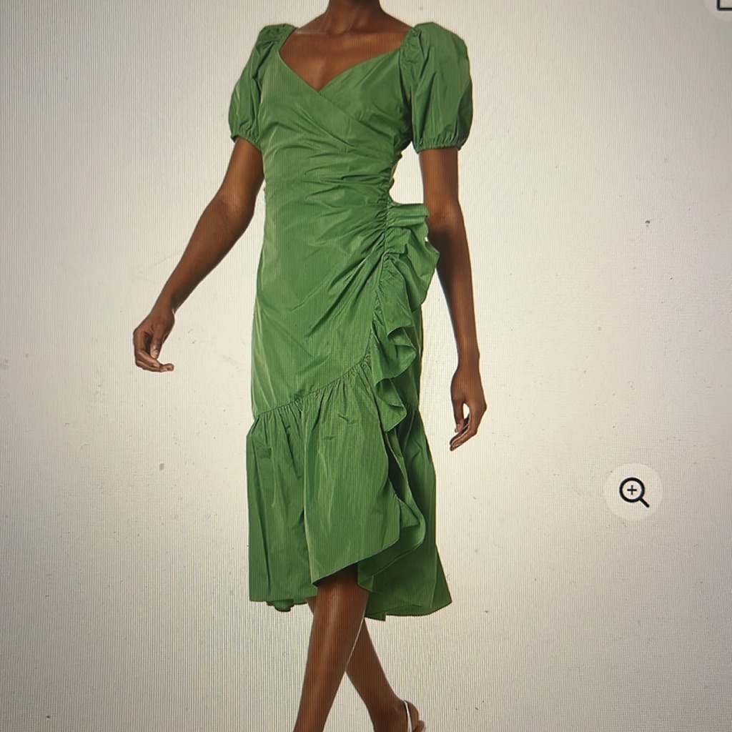 Cinq A Sept Megan Dress In Grass Green